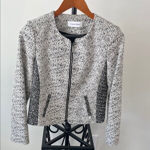 Calvin Klein Women's Monochrome Textured Blazer